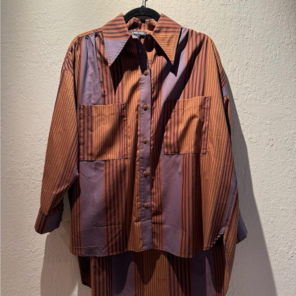 Talia penny stripe Ilana Kohn oversize button down Shirt - Picture 4 of 4
